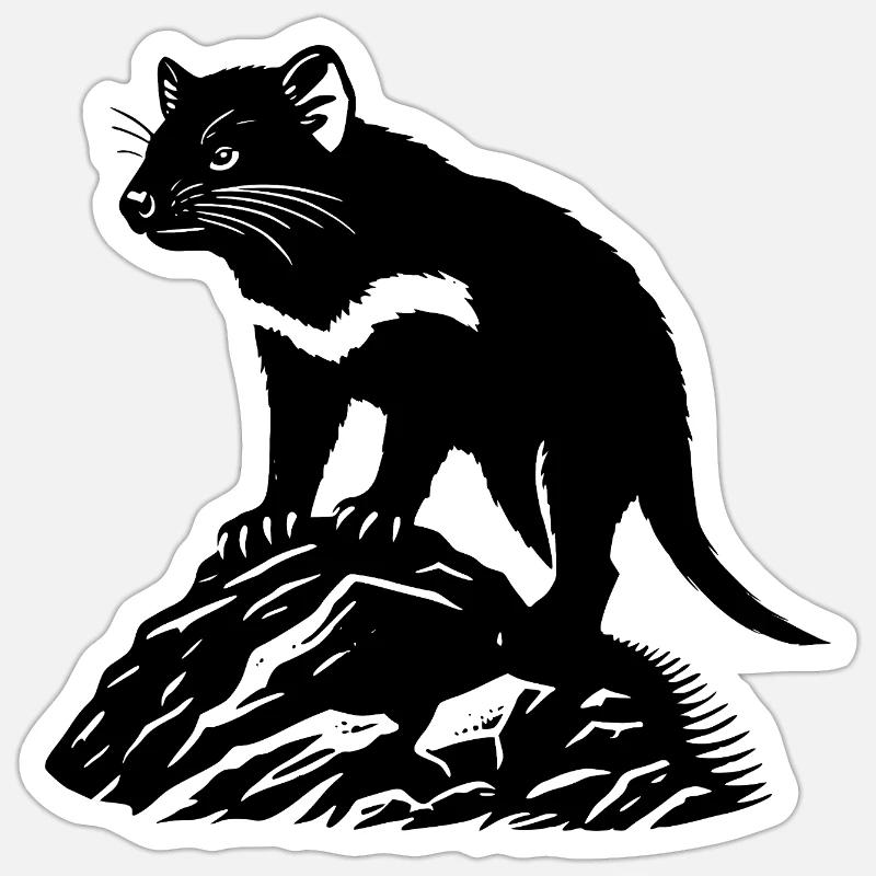 Tasmanian devil - Sticker size S (10 x 10 cm) - white matte