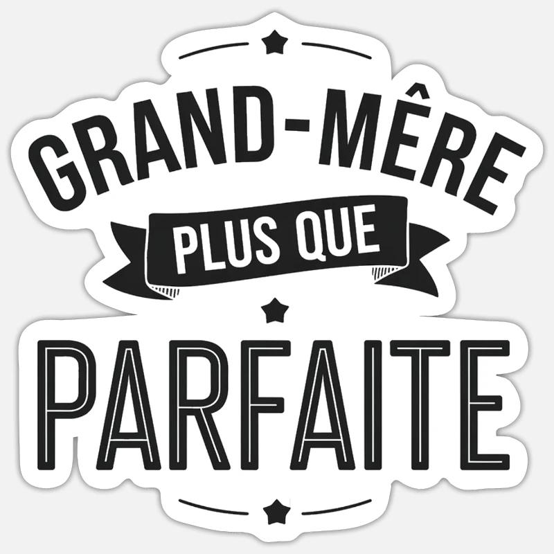 PERFEKTE GROSSMUTTER Sticker Größe S (10 x 10 cm)