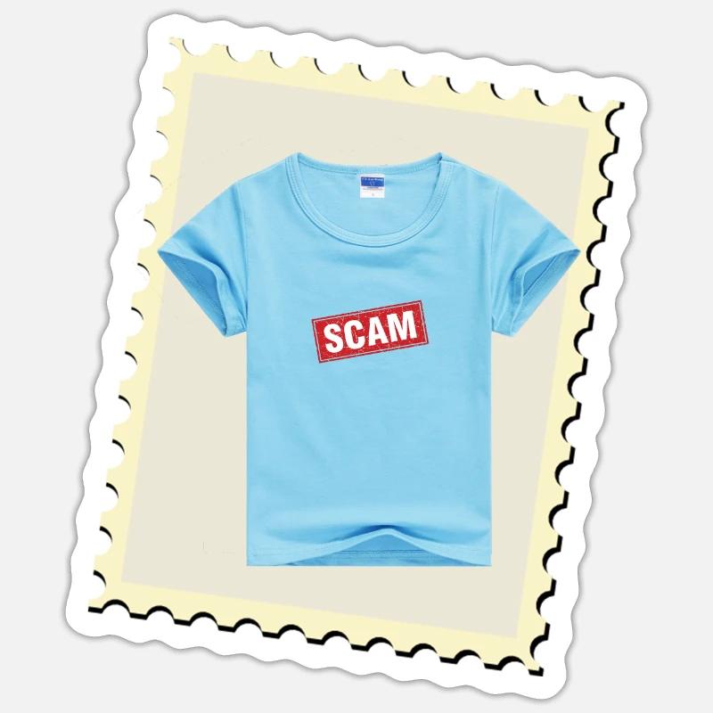 sc*am - Sticker taille S (10 x 10 cm) - blanc mat