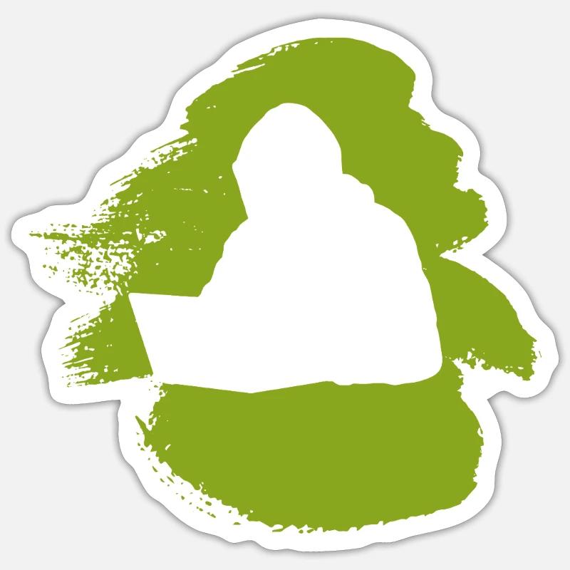 Informatik Hacken Sticker Größe S (10 x 10 cm)