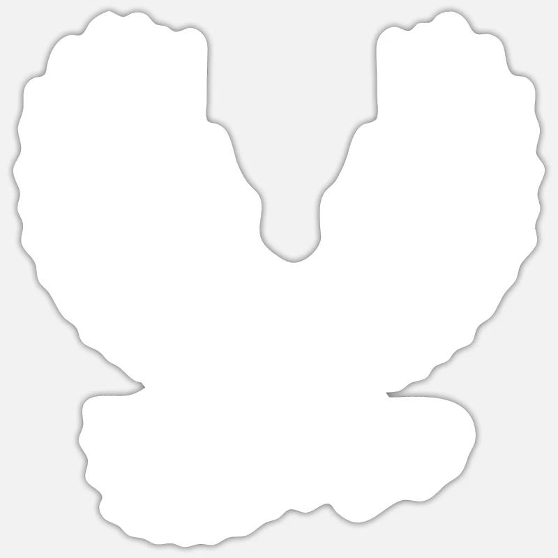 Oiseau aigle puissant aux ailes déployées Sticker taille S (10 x 10 cm)
