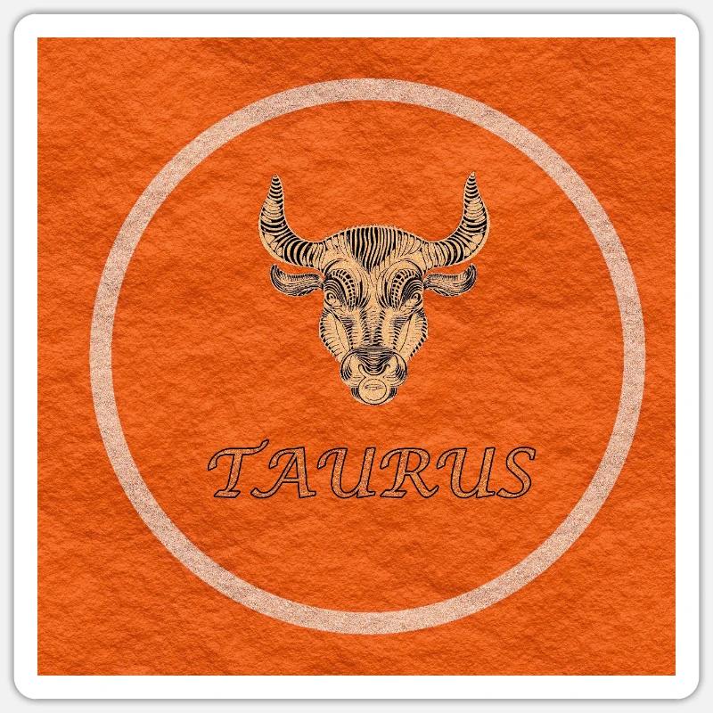 taurus - Sticker size S (10 x 10 cm) - white matte