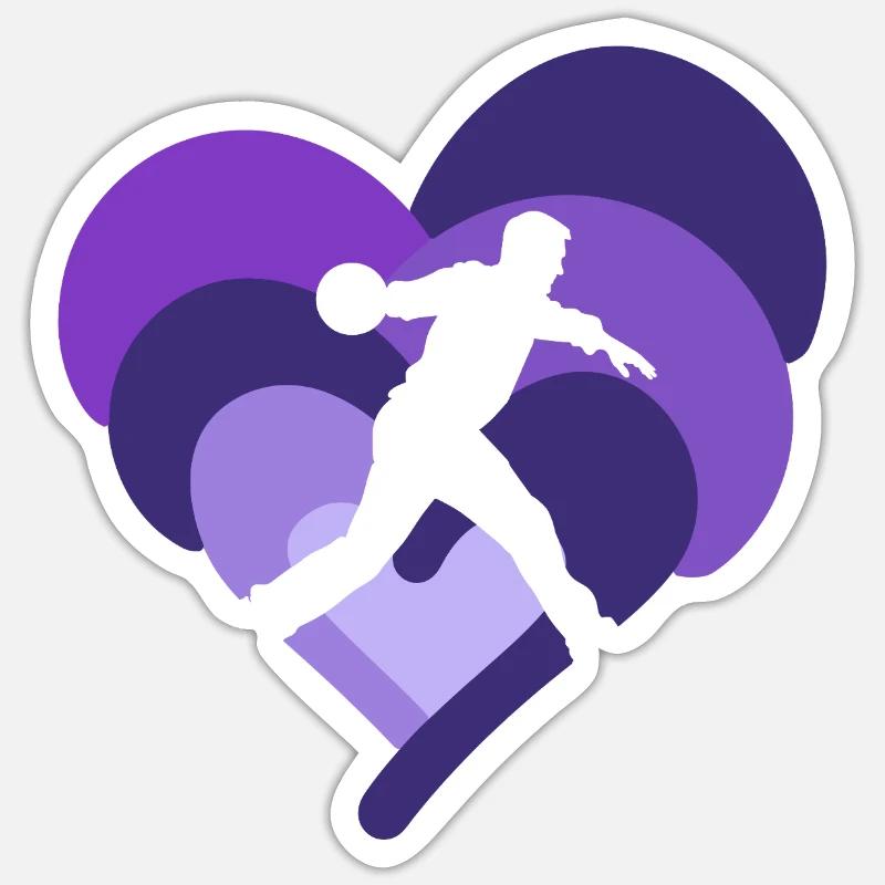 Bowling Strike - Sticker size S (10 x 10 cm) - white matte