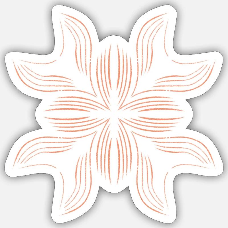 Aileron de feu - Sticker taille S (10 x 10 cm) - blanc mat