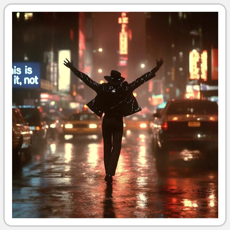 Michael - Sticker Größe S (10 x 10 cm) - Mattweiß