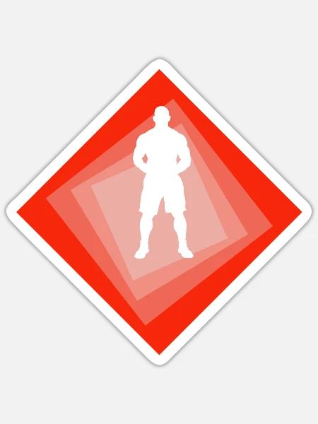 Mixed Martial Arts MMA - Sticker Größe S (10 x 10 cm) - Mattweiß