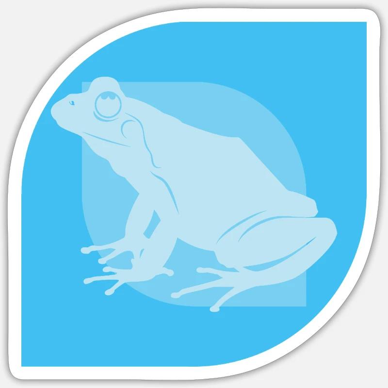 Frog Pond Tree Frog Sticker size S (10 x 10 cm)