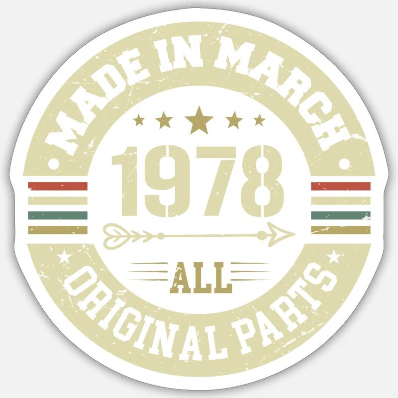 Legendary since March 1978 - Sticker size S (10 x 10 cm) - white matte