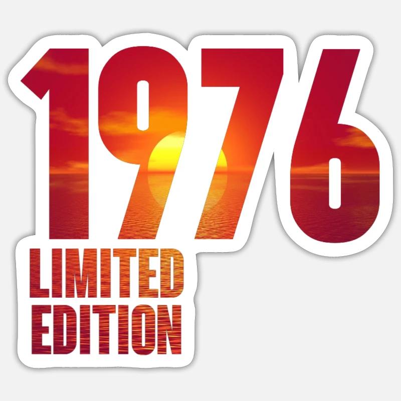 1976 - Sticker size S (10 x 10 cm) - white matte