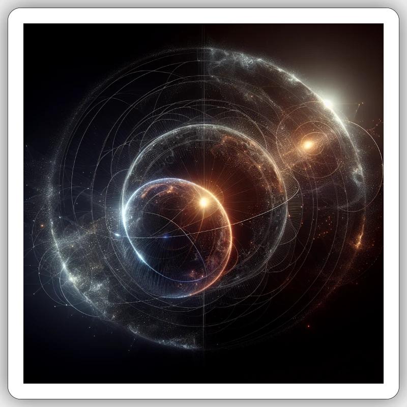 Official Space Image - Sticker size S (10 x 10 cm) - white matte