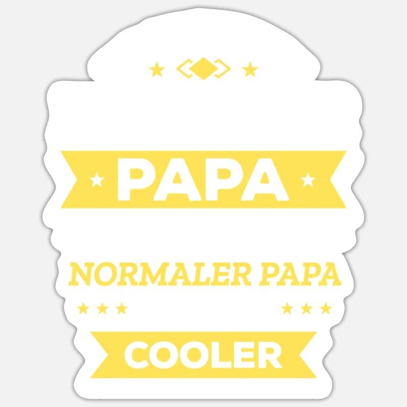 INFORMATIKER PAPA: COOL, TECH, DIGITAL, SMART - Sticker Größe S (10 x 10 cm) - Mattweiß