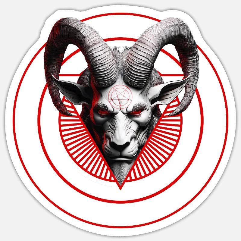 Baphomet Sorcery Sticker Größe S (10 x 10 cm)