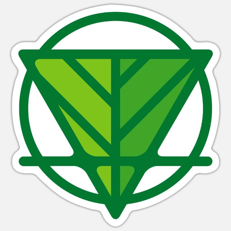 EARTH ELEMENT - Sticker size S (10 x 10 cm) - white matte