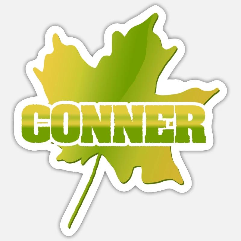 Conner Conner - Sticker Größe S (10 x 10 cm) - Mattweiß