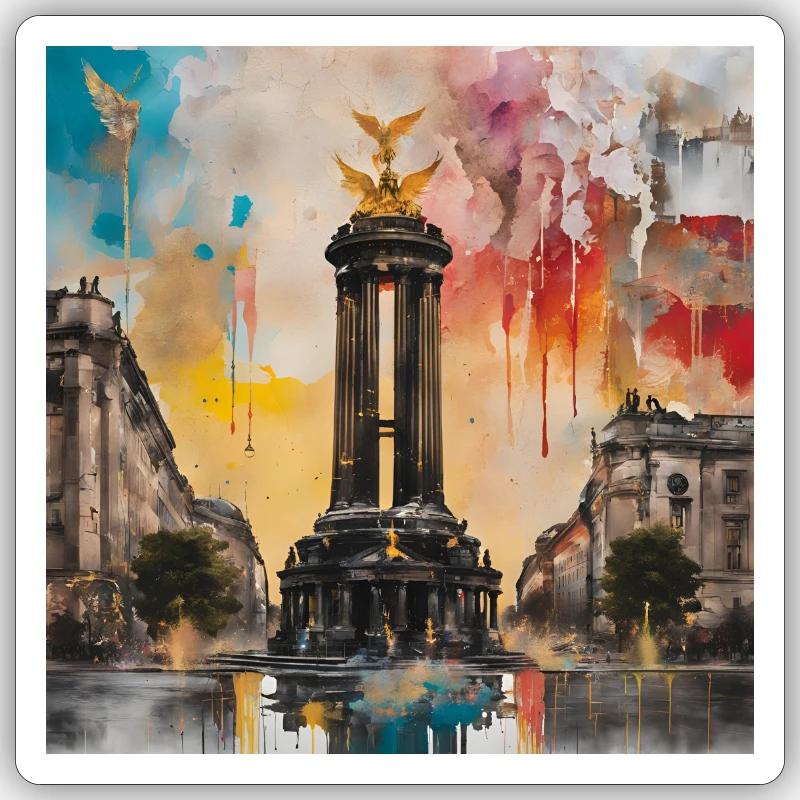 Siegessäule Sticker Größe S (10 x 10 cm)