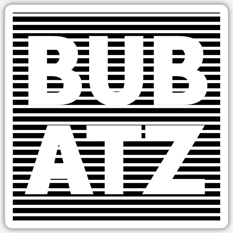 Bubatz logo 5 Sticker Größe S (10 x 10 cm)