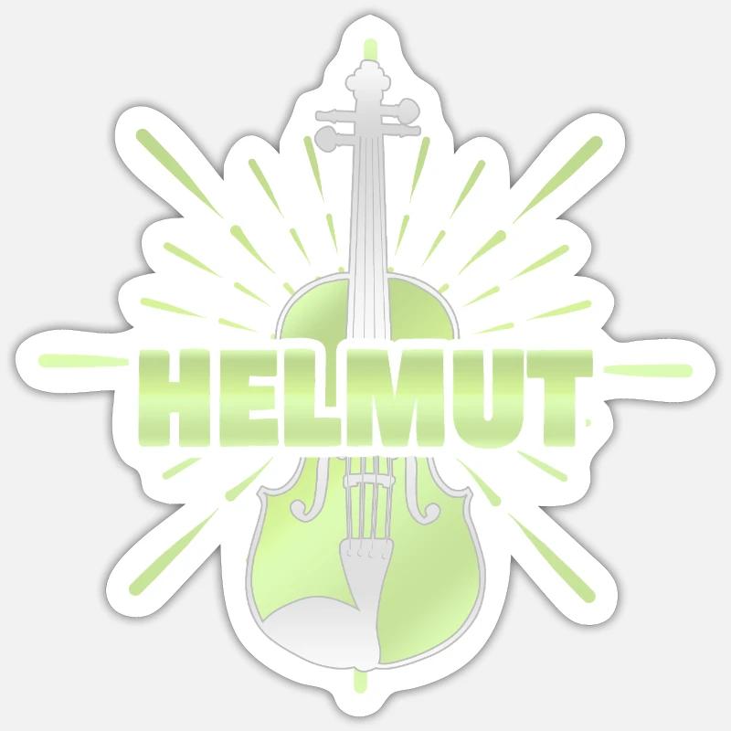 Helmut - Sticker taille S (10 x 10 cm) - blanc mat