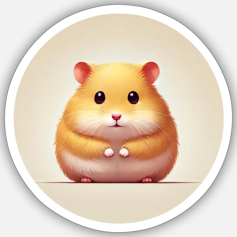 Hamster Sticker size S (10 x 10 cm)