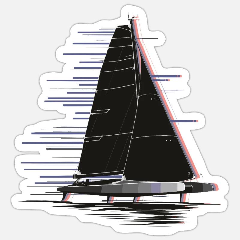 Voile - Sticker taille S (10 x 10 cm) - blanc mat