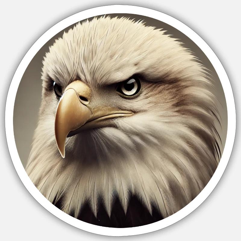 Bald eagle Sticker size S (10 x 10 cm)