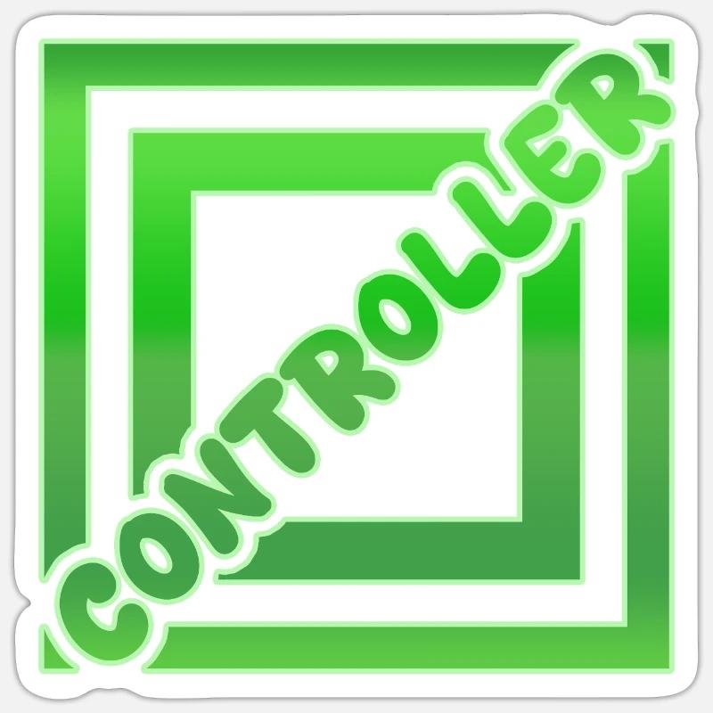 Controller - Sticker size S (10 x 10 cm) - white matte