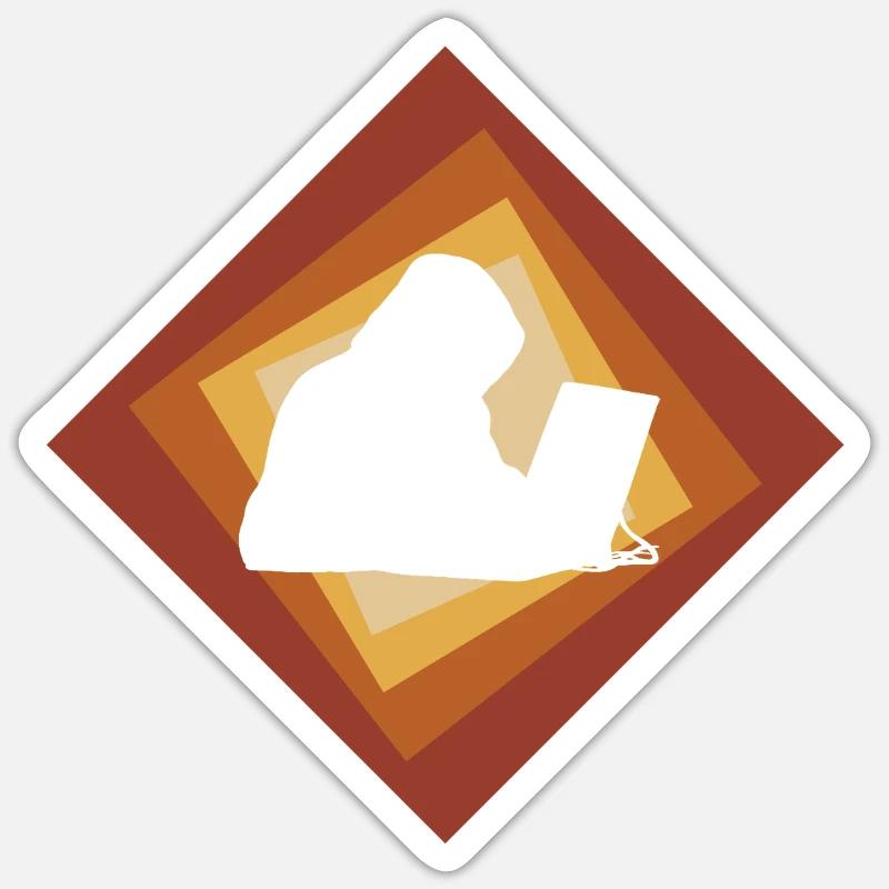 Computer Science Hacker - Sticker size S (10 x 10 cm) - white matte
