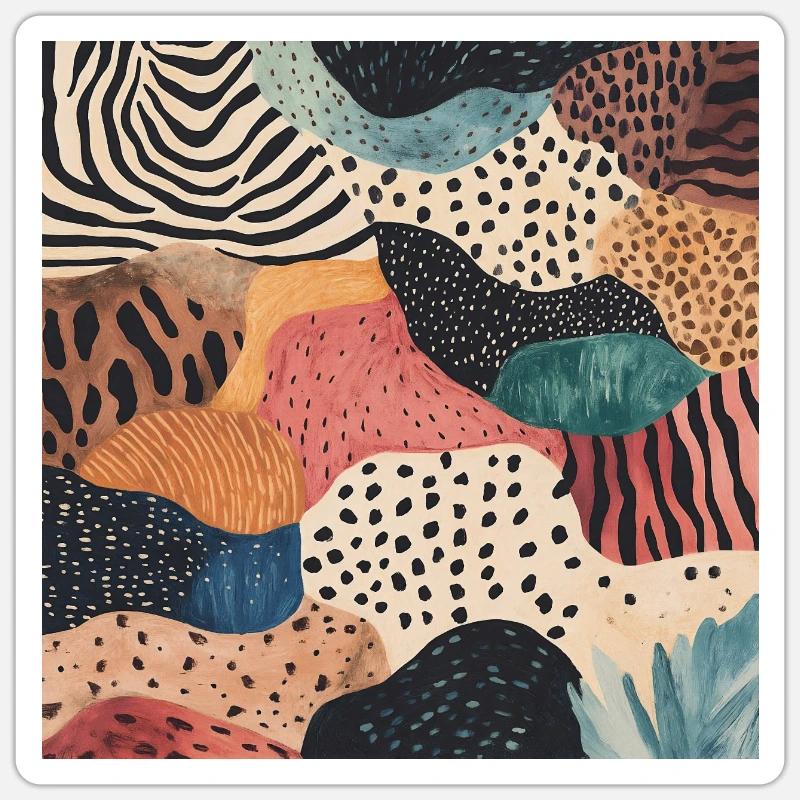 Diversity pattern Sticker size S (10 x 10 cm)