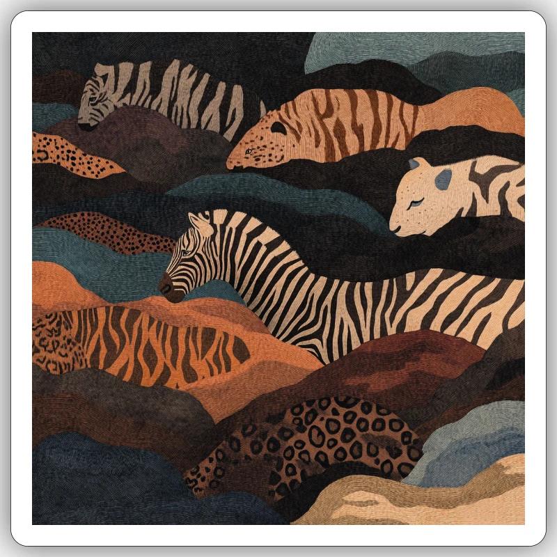 Diversité - Sticker taille S (10 x 10 cm) - blanc mat
