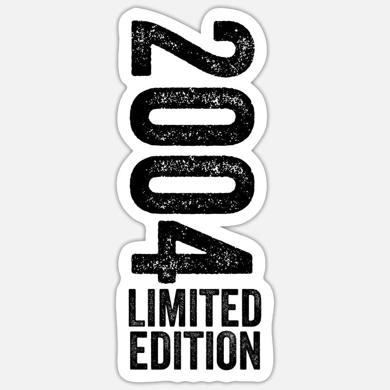 2004 Limitiertes Geburtstagsgeschenk 2004 Sticker Größe S (10 x 10 cm)