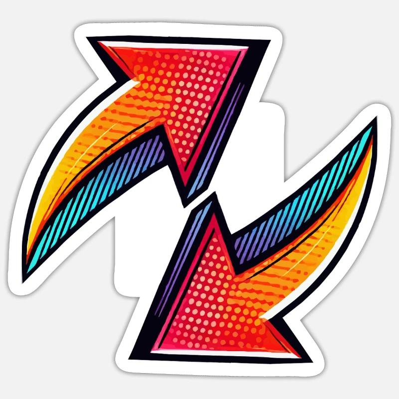 Arrows - Sticker size S (10 x 10 cm) - white matte