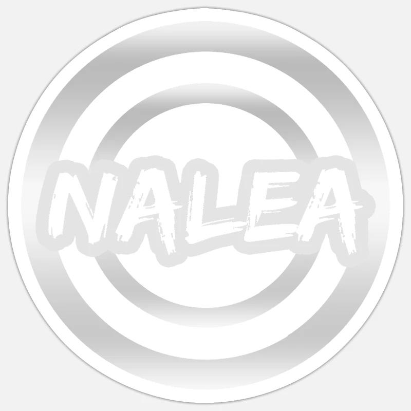 Cadeau Nalea - Sticker taille S (10 x 10 cm) - blanc mat