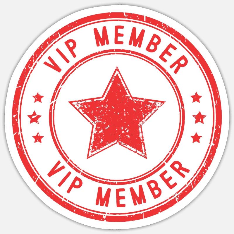 Membre Vip Sticker taille S (10 x 10 cm)