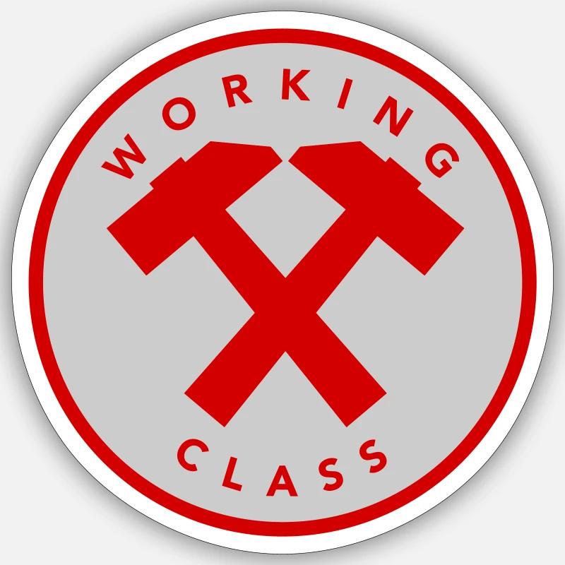 Working Class Sticker size S (10 x 10 cm)