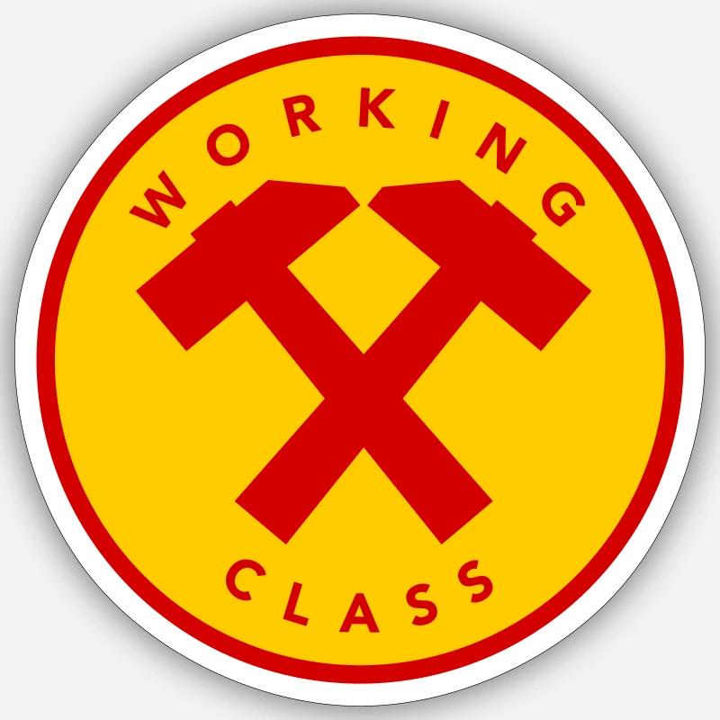 Working Class Sticker size S (10 x 10 cm)