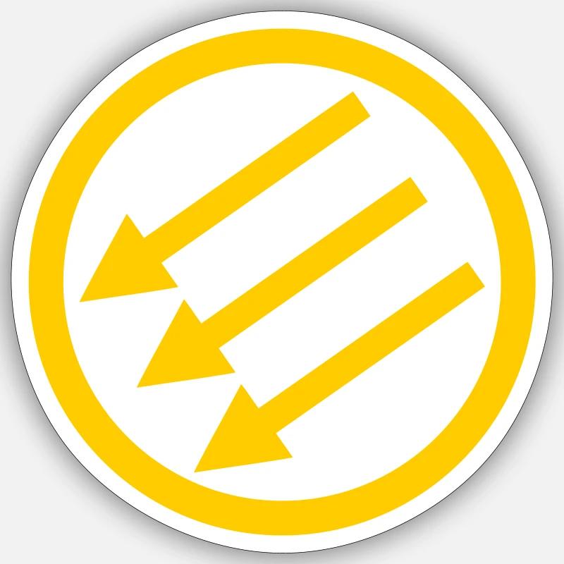 Järnfronten / Eiserne Front / Iron Front - Sticker Größe S (10 x 10 cm) - Mattweiß