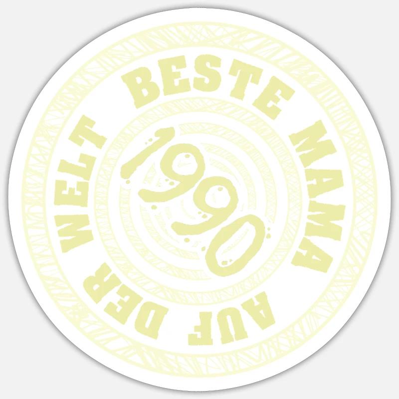 Bébé 1990 - Sticker taille S (10 x 10 cm) - blanc mat