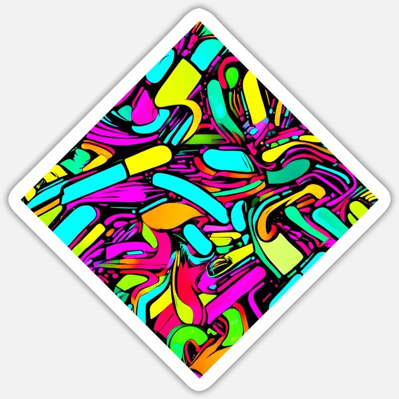 Neon Stil UV House Style - Sticker taille S (10 x 10 cm) - blanc mat