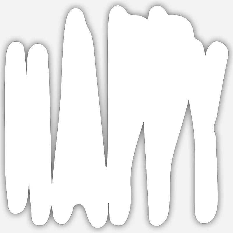 Joy Rough Typographic Pattern Sticker size S (10 x 10 cm)