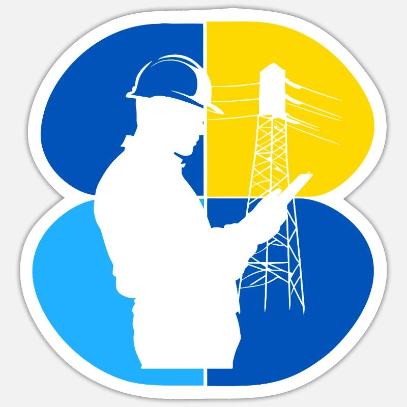 Electrical Installation Circuit Power Failure Copy Sticker size S (10 x 10 cm)