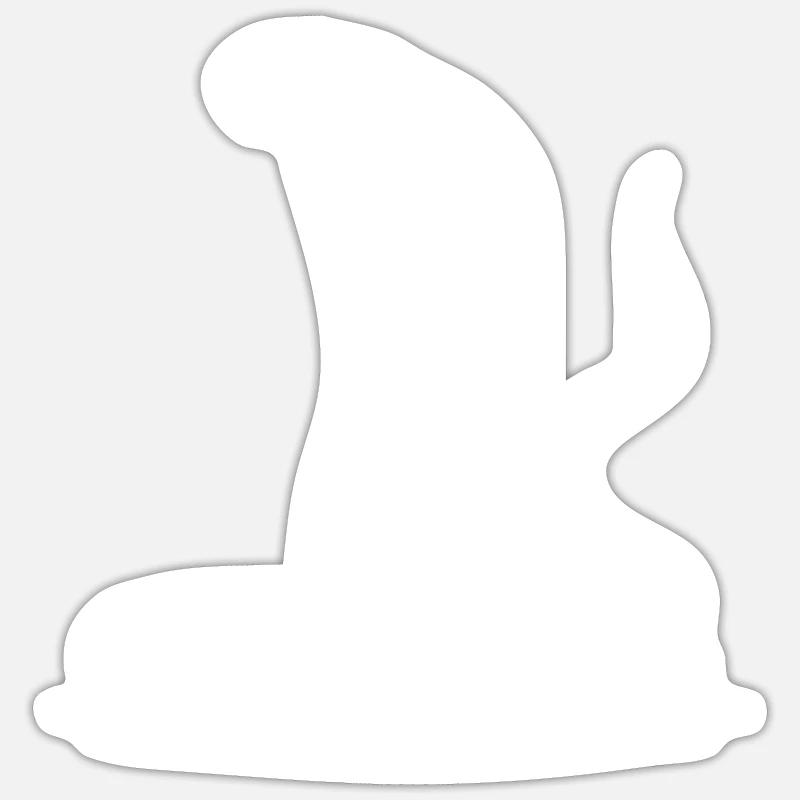 Cobra serpent cou bouclier menaçant posture conception Sticker taille S (10 x 10 cm)