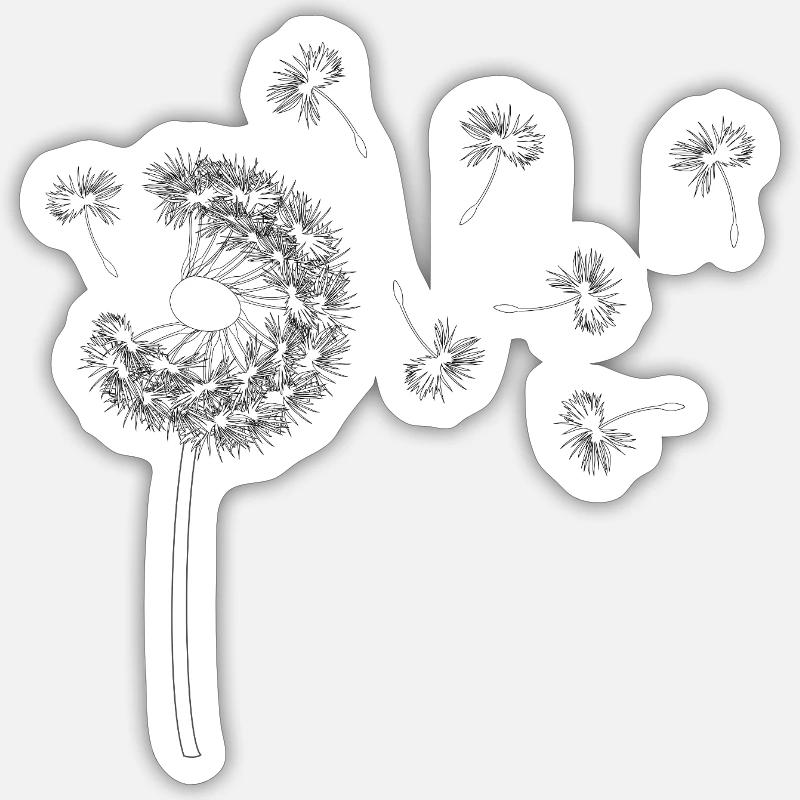 Pusteblume Sticker Größe S (10 x 10 cm)