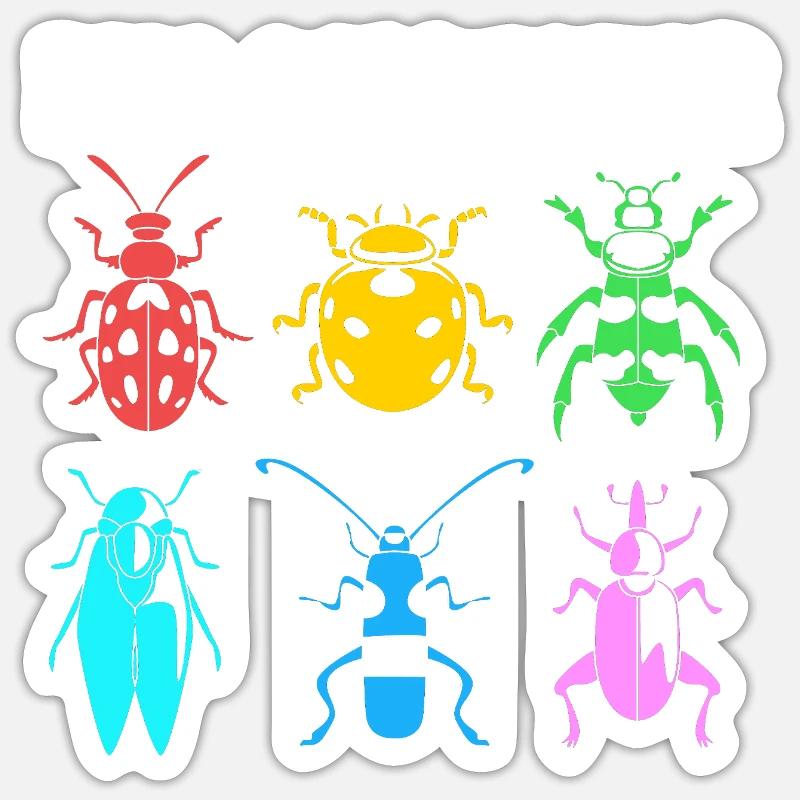 Insect - Sticker size S (10 x 10 cm) - white matte