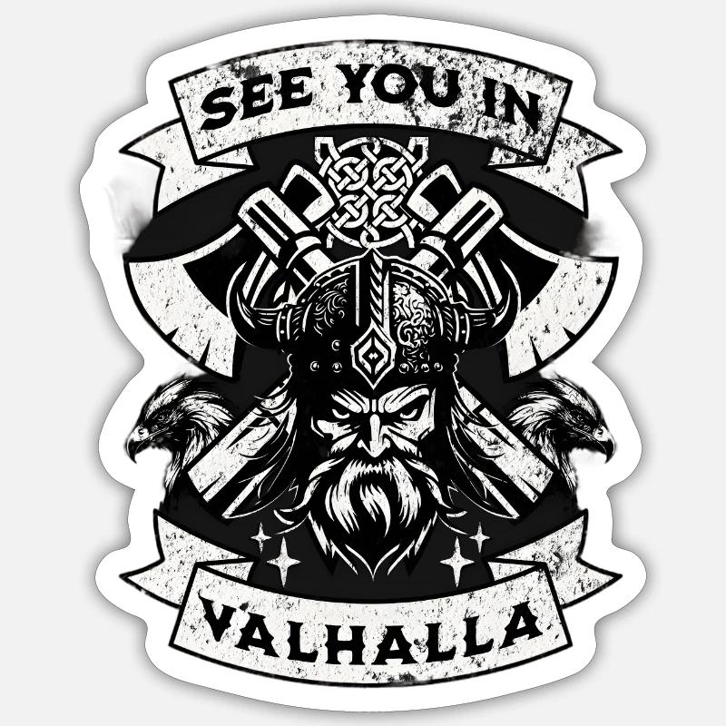 Valhalla Warrior Vision Sticker size S (10 x 10 cm)