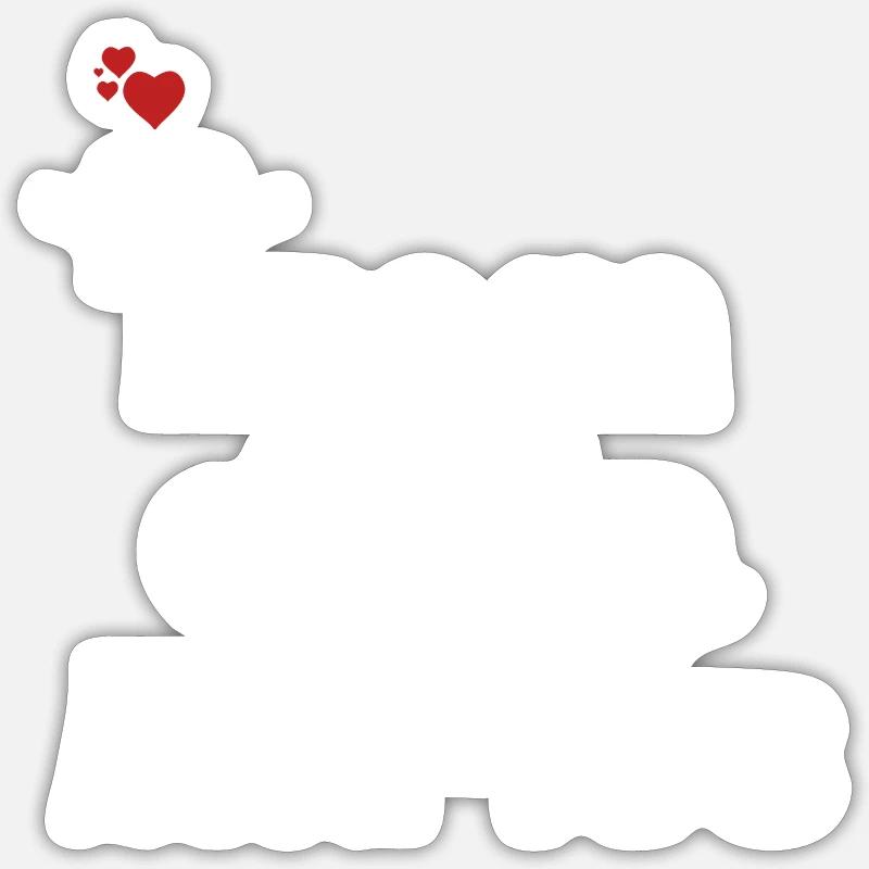Team de la mariée - Sticker taille S (10 x 10 cm) - blanc mat