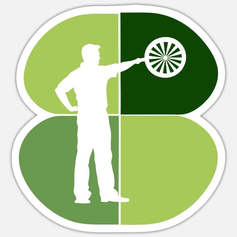 Steeldarts Fléchettes souples Sticker taille S (10 x 10 cm)