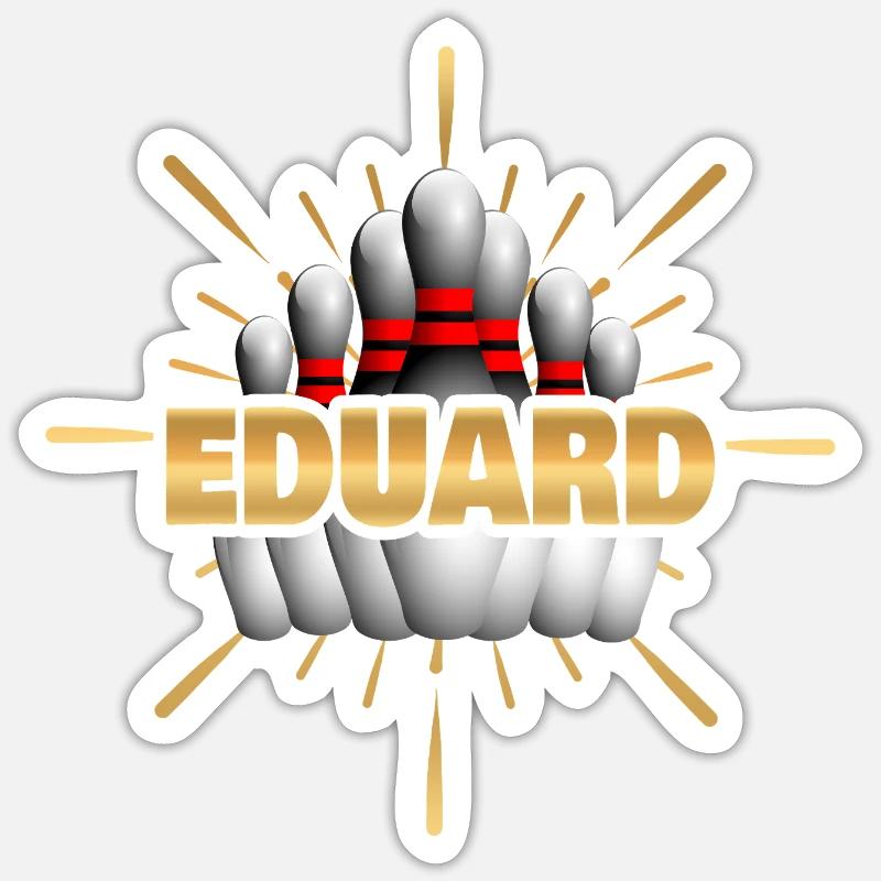 Gift for Eduard - Sticker size S (10 x 10 cm) - white matte