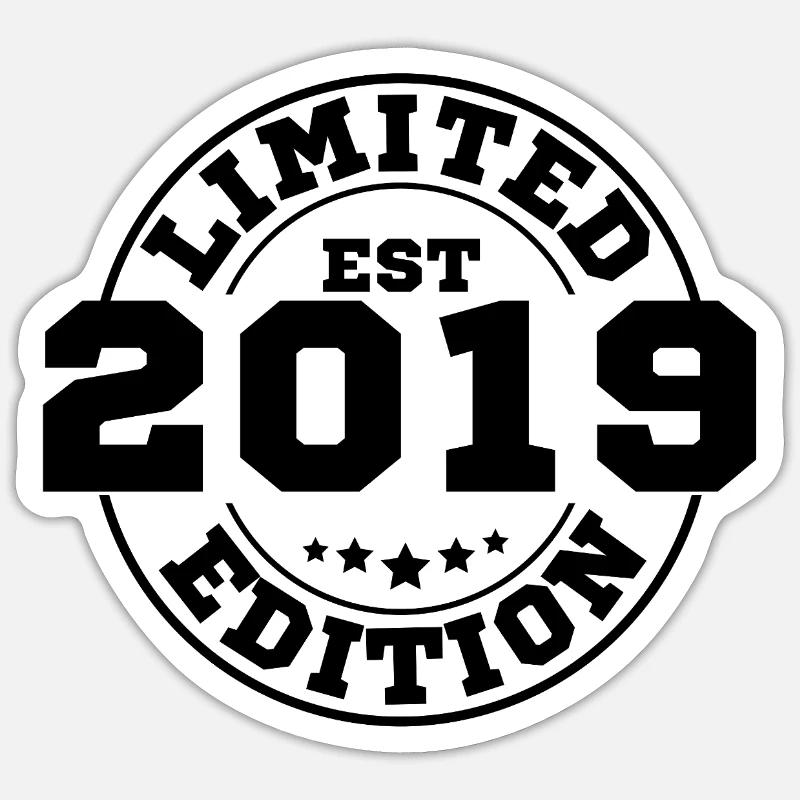 2019 limited edition - Sticker taille S (10 x 10 cm) - blanc mat