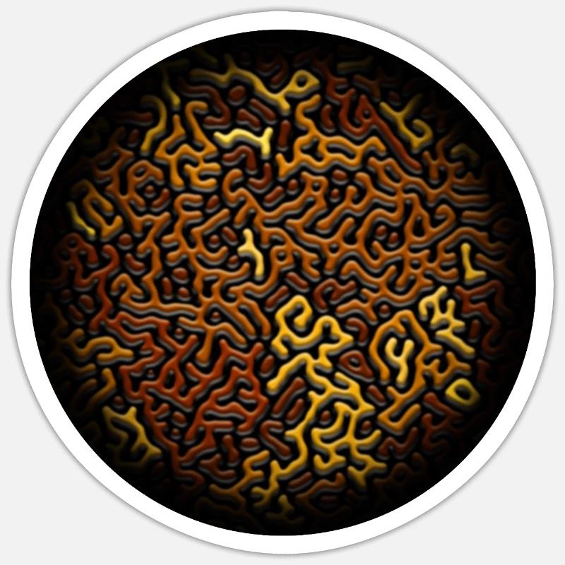 Turing Pattern - Sticker size S (10 x 10 cm) - white matte