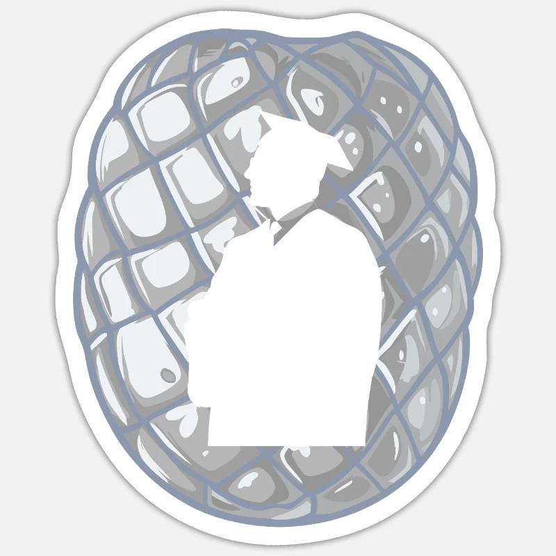 Phd Dissertation - Sticker Größe S (10 x 10 cm) - Mattweiß