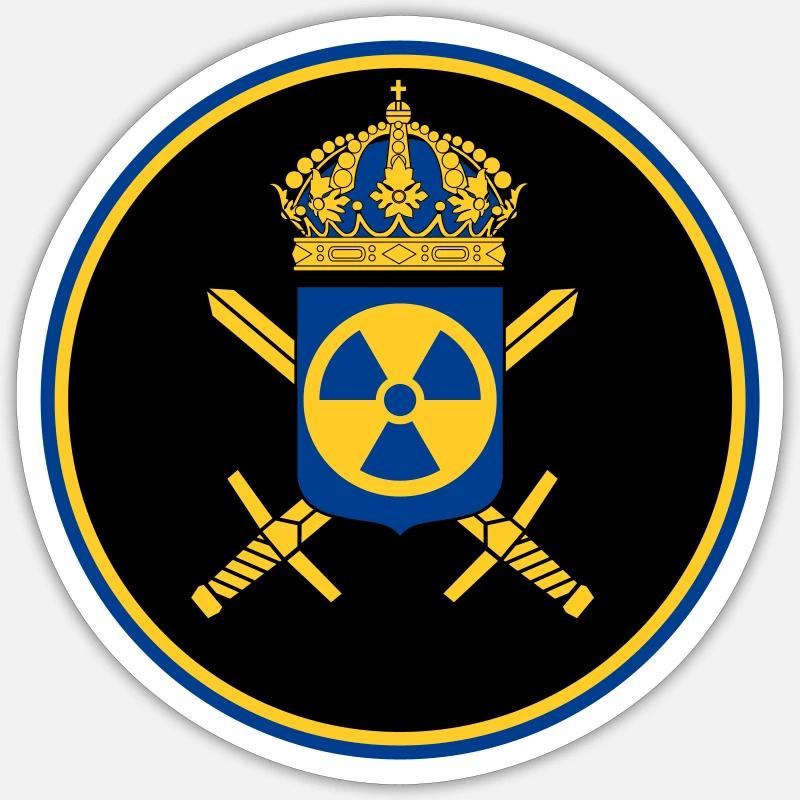 Das schwedische Atomwaffenprogramm - Sticker Größe S (10 x 10 cm) - Mattweiß